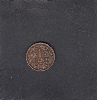 Beschrijving: 1 Cent WILHELMINA  